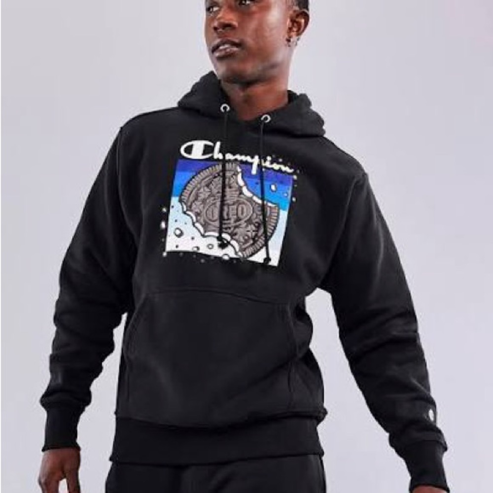 🍪 Champion Black OREO sweatsuit (Hoodie and joggers) XL